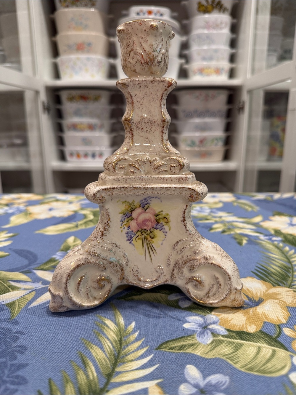 Vintage Vee Jackson candlestick holder